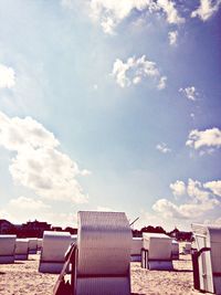 Built structure against cloudy sky