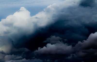 Low angle view of storm clouds in sky