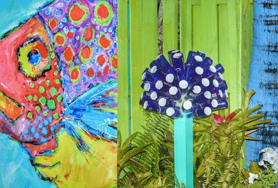 Close-up of multi colored balloons