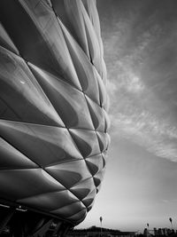 Low angle view of balloons against sky