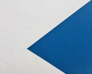 Close-up of blue wall