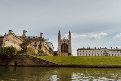 View of historic building against clear sky