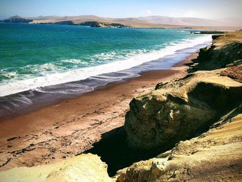 Scenic view of beach