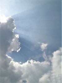 Low angle view of clouds in sky