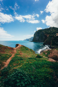 Scenic view of sea against sky