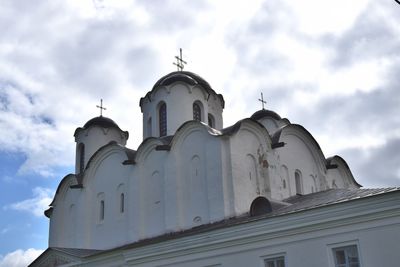 Low angle view of building against sky