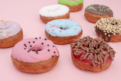 Close-up of cupcakes on table