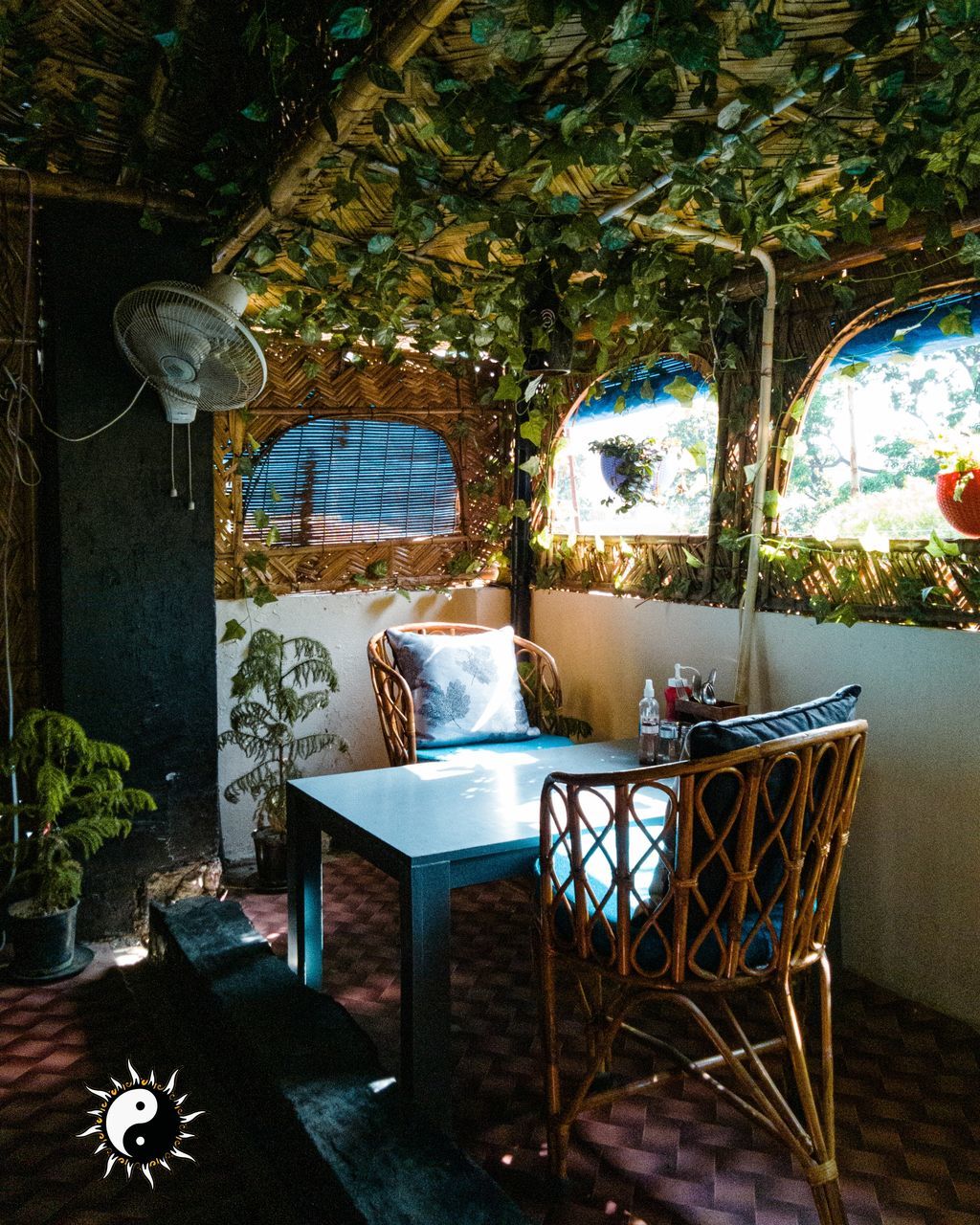 table, chair, seat, estate, furniture, plant, no people, indoors, architecture, nature, house, built structure, lighting equipment, tree, day, absence, window, room, building, home, home interior, cottage, interior design, sunlight, potted plant, luxury, flooring, wealth