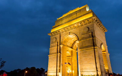 India gate after sunset, new delhi