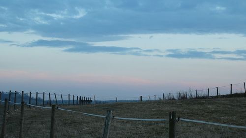 Fence against sky