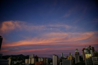 City at sunset