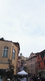 Residential buildings against sky