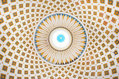 Interior detail of the dome of the rotunda of mosta, malta