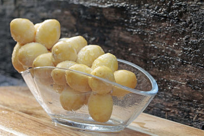 Close-up of fruits on table