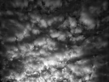 Low angle view of storm clouds in sky