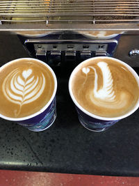 Close-up of coffee on table