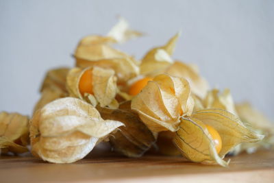 Close-up of fruit on table