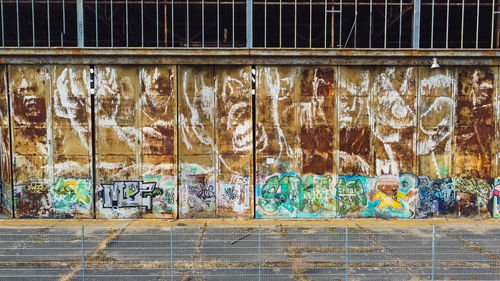 Full frame shot of graffiti on wall