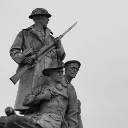 Low angle view of statue