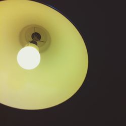 Low angle view of electric lamp