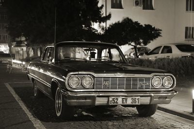 Cars parked in parking lot