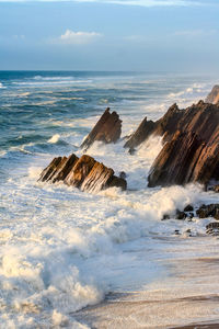 Scenic view of sea against sky