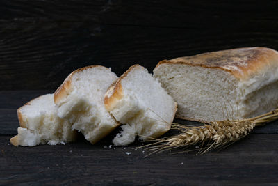 Close-up of bread on table