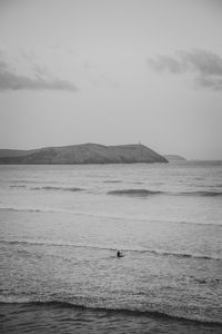 Scenic view of sea against sky