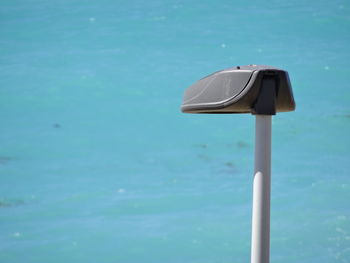 Close-up of blue sea against the sky