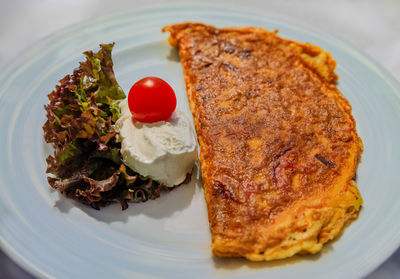 Close-up of food in plate