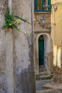 Entrance of building