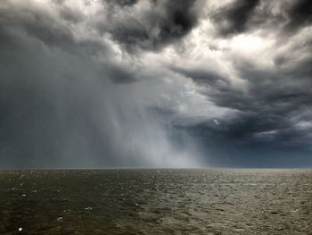 Storm clouds over sea