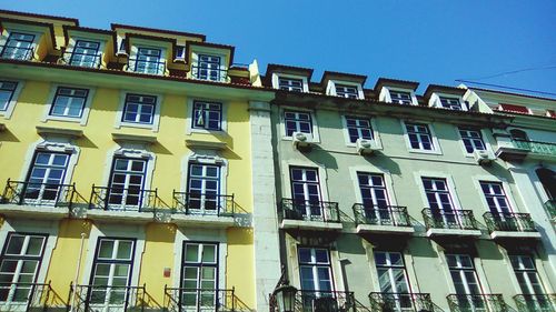 Low angle view of apartment building