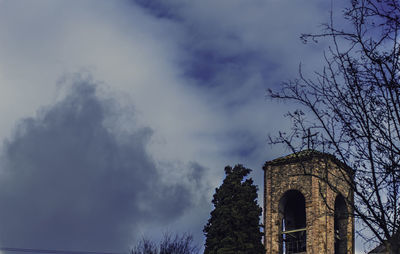 Low angle view of built structure against sky