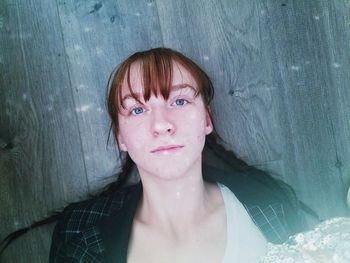 Portrait of beautiful young woman