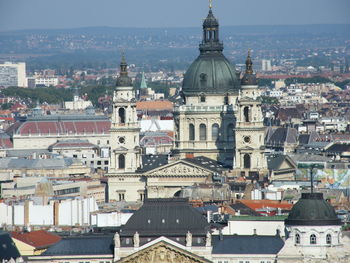 Aerial view of buildings in city