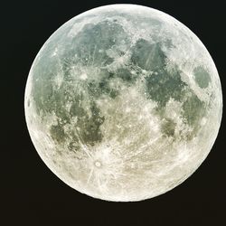 Close-up of moon over black background