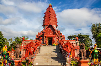 The thai temple wat phrai phatthana in sisaket thailand