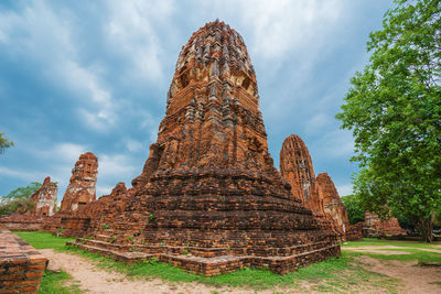 Panoramic view of temple against sky