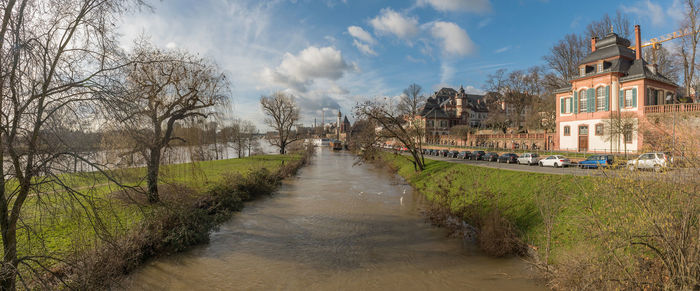 Wintry river landscape