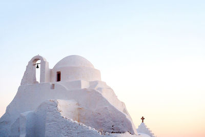 Low angle view of temple against sky