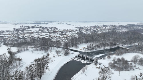 Snow covered landscape