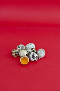 Close-up of cupcakes on table