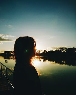 Woman looking at sea