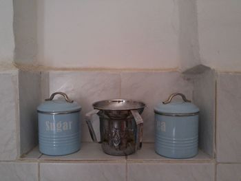 Close-up of container