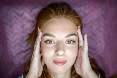 Portrait of young woman