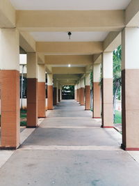 Empty corridor of building