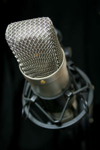 Close-up of microphone