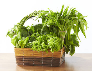 Close-up of vegetables in basket