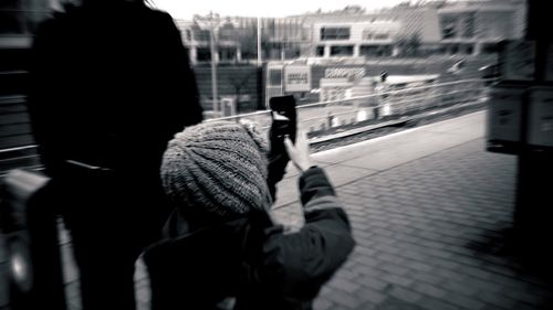 Woman standing in park